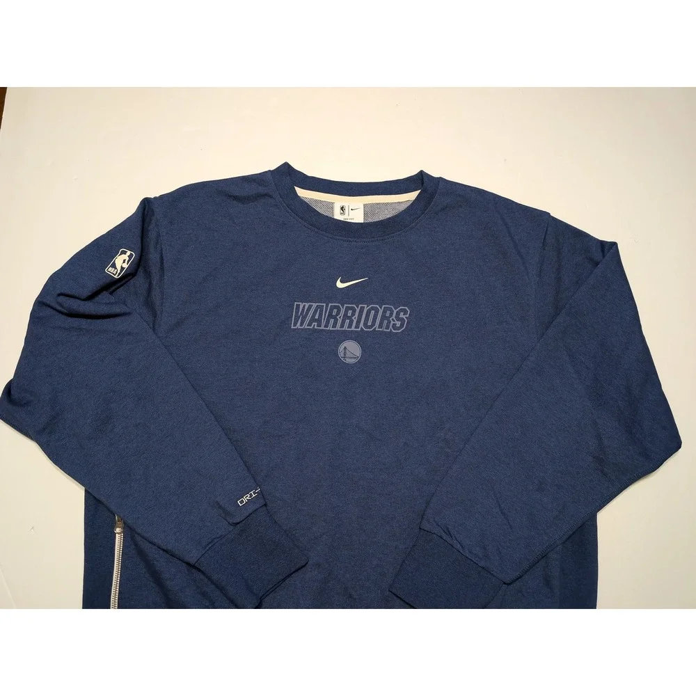 NIKE Golden State Warriors NBA Sweatshirt Mens XL Blue Excellent DN8587-437